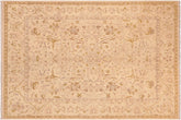 Classic Ziegler Wen Beige/Gold Hand Knotted Wool Rug - 7'11'' x 9'6''