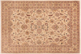 handmade Traditional Kafkaz Beige Green Hand Knotted RECTANGLE 100% WOOL area rug 8x10