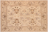 handmade Traditional Kafkaz Tan Brown Hand Knotted RECTANGLE 100% WOOL area rug 8x10