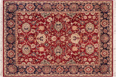 handmade Traditional Lahore Red Blue Hand Knotted RECTANGLE 100% WOOL area rug 8x10