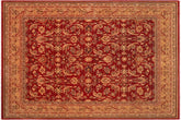 handmade Traditional Lahore Rust Tan Hand Knotted RECTANGLE 100% WOOL area rug 8' x 10'
