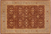 handmade Transitional Kafkaz Brown Gray Hand Knotted RECTANGLE 100% WOOL area rug 9x12