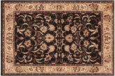 handmade Traditional Kafkaz Black Gray Hand Knotted RECTANGLE 100% WOOL area rug 9x12