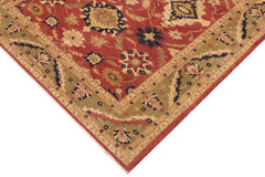 handmade Traditional Kafkaz Rust Lt. Green Hand Knotted RECTANGLE 100% WOOL area rug 9 x 12