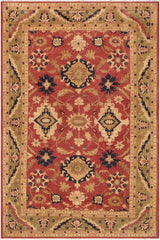 handmade Traditional Kafkaz Rust Lt. Green Hand Knotted RECTANGLE 100% WOOL area rug 9 x 12