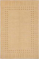handmade Modern Kafkaz Beige Tan Hand Knotted RECTANGLE 100% WOOL area rug 9 x 12