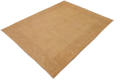 handmade Modern Kafkaz Tan Beige Hand Knotted RECTANGLE 100% WOOL area rug 9 x 11