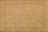 handmade Modern Kafkaz Tan Beige Hand Knotted RECTANGLE 100% WOOL area rug 9' x 11'