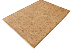 handmade Modern Kafkaz Green Brown Hand Knotted RECTANGLE 100% WOOL area rug 9' x 12'