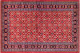 4x7 hand knotted Shirwan wool rug in red and blue - Vintage Shirwan Robert