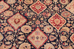 Antique Royce Blue/Red Wool Rug - 9'1'' x 12'2''
