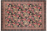 handmade Transitional Basarabian Black Black Hand Knotted RECTANGLE 100% WOOL area rug 9x12
