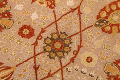 Vintage Persian Batish Kenda Tan/Tan Wool Rug - 9'2'' x 11'11''