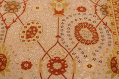 Vintage Persian Batish Kenda Tan/Tan Wool Rug - 9'2'' x 11'11''