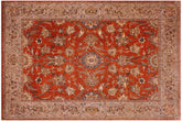 Istanbul Keitha Rust/Tan Wool Rug - 8'11'' x 11'11''
