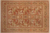 handmade Transitional Gold Gold Hand Knotted RECTANGLE 100% WOOL area rug 9x12