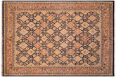 handmade Transitional Kirman Blue Red Hand Knotted RECTANGLE 100% WOOL area rug 8 x 10