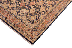 Antique Elina Blue/Red Wool Rug - 8'2'' x 10'4''