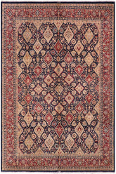 Traditional Sultanabad Michael Blue Blue Hand Knotted Area rugs 8 x 10