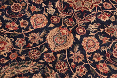 Semi-Antique Dabir Lorina Blue/Aubergine Wool Rug - 8'1'' x 10'5''