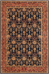 handmade Transitional Kafkaz Blue Rust Hand Knotted RECTANGLE 100% WOOL area rug 9 x 12