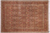 handmade Transitional Mujahid Lt. Green Red Hand Knotted RECTANGLE 100% WOOL area rug 9x12