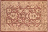 handmade Traditional Kafkaz Brown Tan Hand Knotted RECTANGLE 100% WOOL area rug 8x10