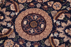 handmade Transitional Tabriz Blue Aubergine Hand Knotted RECTANGLE 100% WOOL area rug 9x12