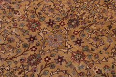 handmade Traditional Lahore Gold Drk. Red Hand Knotted RECTANGLE 100% WOOL area rug 9x12