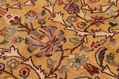 Vintage Lahore Armandin Gold/Drk. Red Wool Rug - 9'1'' x 11'8''