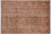 handmade Traditional Tan Gold Hand Knotted RECTANGLE 100% WOOL area rug 10x15