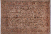 handmade Traditional Tan Gold Hand Knotted RECTANGLE 100% WOOL area rug 10x15