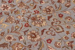 handmade Transitional Lt. Blue Ivory Hand Knotted RECTANGLE 100% WOOL area rug 10' x 14'