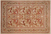 handmade Transitional Tan Tan Hand Knotted RECTANGLE 100% WOOL area rug 10 x 13