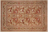 handmade Transitional Tan Tan Hand Knotted RECTANGLE 100% WOOL area rug 10x13
