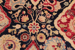 Antique Sammy Blue/Red Wool Rug - 9'2'' x 12'3''