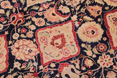 Antique Sammy Blue/Red Wool Rug - 9'2'' x 12'3''