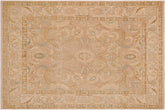 handmade Traditional Kafkaz Lt. Brown Tan Hand Knotted RECTANGLE 100% WOOL area rug 9x12