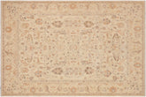 handmade Traditional Kafkaz Beige Brown Hand Knotted RECTANGLE 100% WOOL area rug 9x11