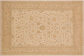 handmade Traditional Kafkaz Beige Nude Hand Knotted RECTANGLE 100% WOOL area rug 9x11