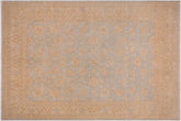 Classic Ziegler Ludivina Blue/Tan Hand Knotted Wool Rug - 9'0'' x 11'10''