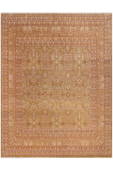 Traditional Adam Matthew Green Gold Hand Knotted Area rugs 10 x 10