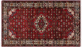 handmade Traditional Kashan Red Ivory Hand Knotted RUNNER WOOL&SILK area rug 3 x 7