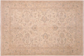 handmade Traditional Kafkaz Beige Gray Hand Knotted RECTANGLE 100% WOOL area rug 6x9