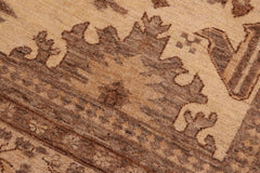 handmade Traditional Kafkaz Beige Tan Hand Knotted RECTANGLE 100% WOOL area rug 6 x 9