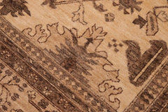 handmade Traditional Kafkaz Beige Tan Hand Knotted RECTANGLE 100% WOOL area rug 6 x 9