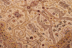 handmade Traditional Kafkaz Ivory Gold Hand Knotted RECTANGLE 100% WOOL area rug 6 x 9