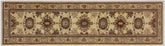handmade Geometric Kafkaz Lt. Gold Tan Hand Knotted RUNNER 100% WOOL area rug 3' x 9'