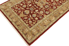 handmade Traditional Kafkaz Red Gold Hand Knotted RECTANGLE 100% WOOL area rug 4x6