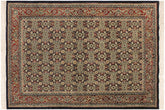 handmade Transitional Blue Red Hand Knotted RECTANGLE 100% WOOL area rug 4' x 6'